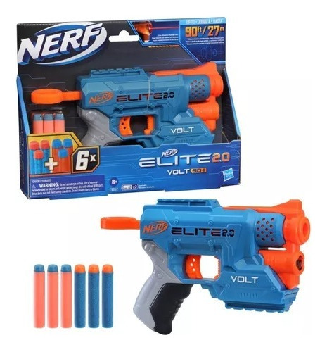 Lanzador Nerf Elite 2.0 Volt Sd-1 Con 6 Pistola Dardos Niños