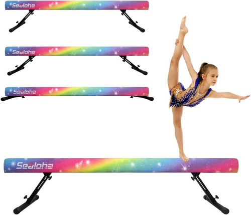 Viga De Equilibrio Ajustable Plegable 8ft Multicolor Sealoha