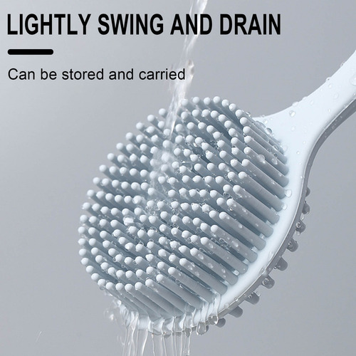 Cepillo De Baño Con Mango Largo, Suave, Para Ducha Trasera