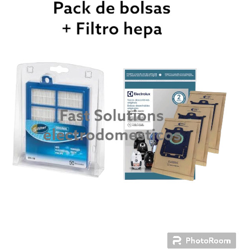 Bolsas Electrolux3 + Filtro Hepa Pfc01/pfc02