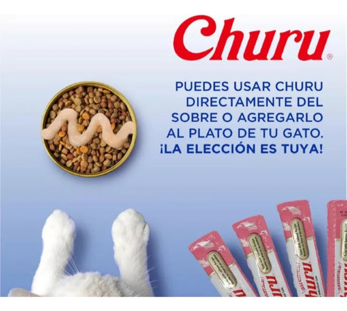 Churu Golosina Para Gatos Caja Con 24pzs 6 Sabores