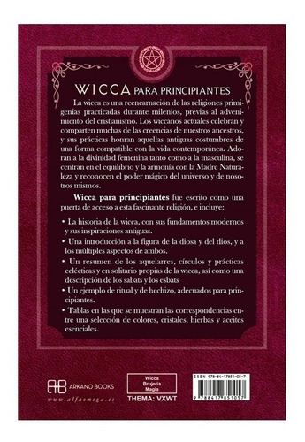 Wicca Para Principiantes / Original / Arkano Books