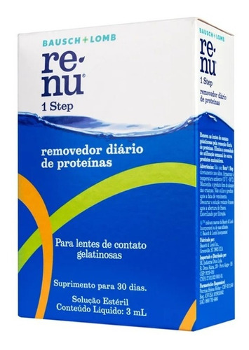 Renu 1 Step 3ml Removedor Diário De Proteína