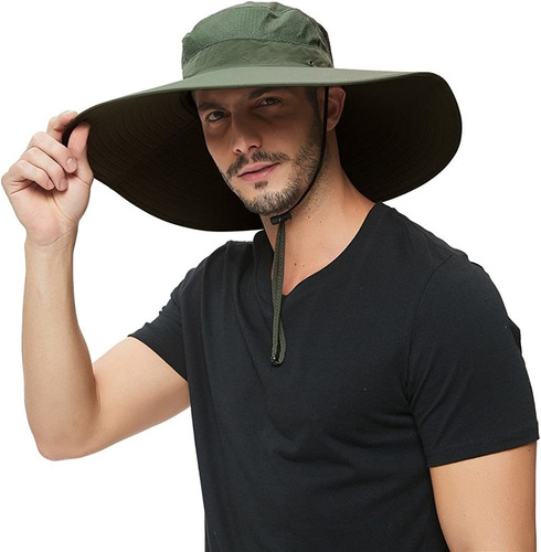 Sombreros Para Pesca Hllman Hlmn Talle Único, Verde Militar