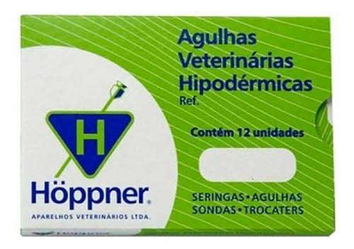 Agulha Veterinária Hoppner - Caixa Com 12 Un. 20x12