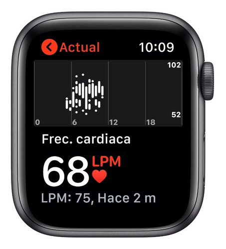 Imagen 4 de 9 de Apple Watch SE (GPS + Cellular, 44mm) - Caja de aluminio color gris espacial - Correa deportiva Negra