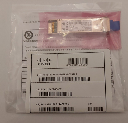 Cisco Xfp-10gzr-oc192lr Original Entrega Inmediata