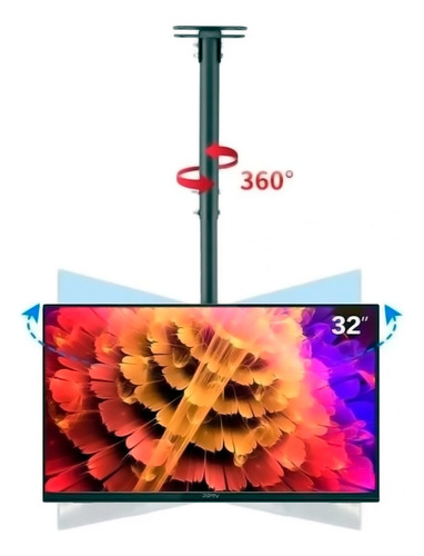 Soporte Tv Smart Tv Monitor 32 A 75 Giratorio Inclinable