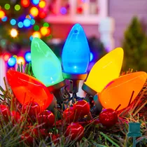 Comprar Tira Luz Led Navidad Multicolor 66 Pie Para Exterior 100