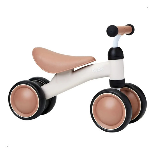Bicicleta De Equilibrio Infantil 4 Rodas Sem Pedal Buba Cor Marrom