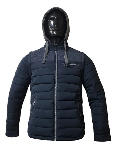 Imagen 4 de 10 de Campera Inflable Chaleco Liviano Pluma Hombre Importada A35