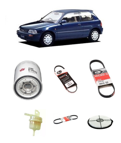 Kit Filtros Y Correas De Accesorios Daihatsu Charade G-200