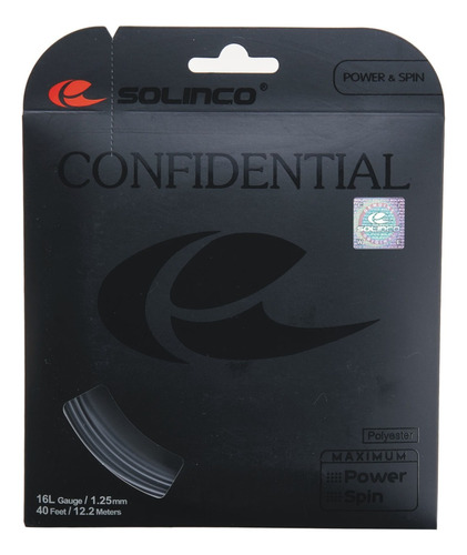 Set Individ Rollo Cuerda Raqueta Tenis Solinco Confidential