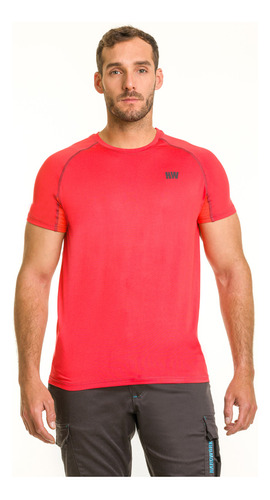 Polera Dry Fit Hw Spx Manga Corta Hombre Orange