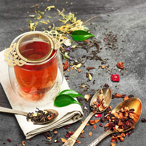 Coladores De Té De Acero Inoxidable Con Cuencos Goteo