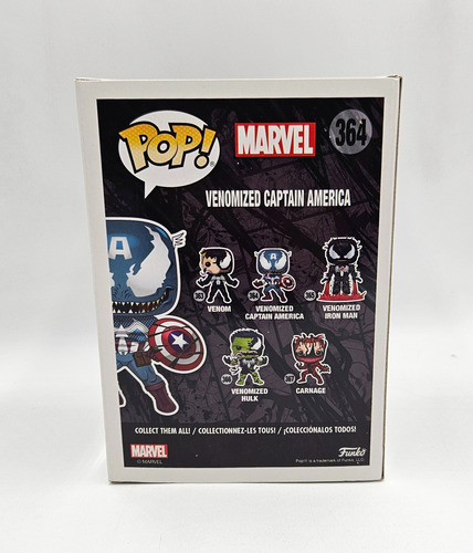 ### Funko Pop Marvel Venom Venomized Captain America 364 ###