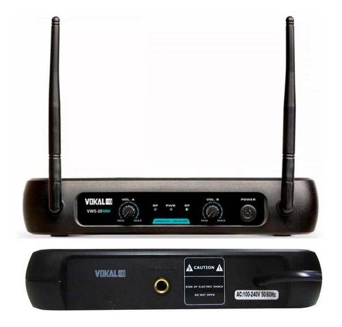 Microfone Sem Fio Duplo Vokal Vws-20