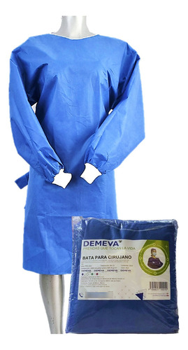 Bata Quirúrgica Desechable Para Cirujano Demeva 10 Pz