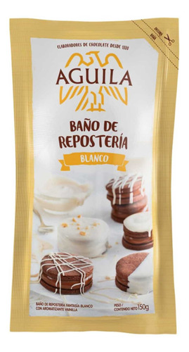 Baño Chocolate Blanco En Sachet X 150 G - Aguila