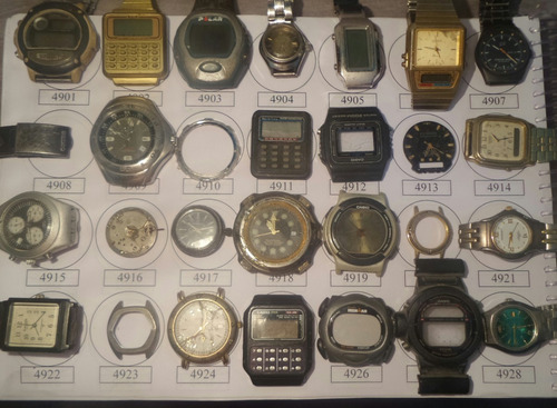 Lote 18 Sucatas Casio E Outros- Máquina Do Tempo