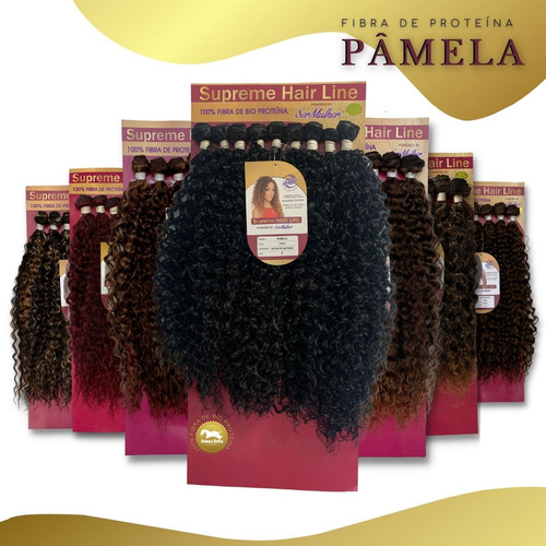 Pelo rizado Bio Protein para mujer, modelo Pamela, 75 cm, color SP2/27