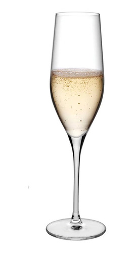 Imagen 1 de 4 de Copa Champagne Cristal X 6 Unid Nude Vinifera 245 Cc