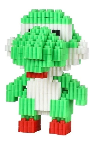 Mini Bloques Armable Figura 3d Micro Blocks Yoshi