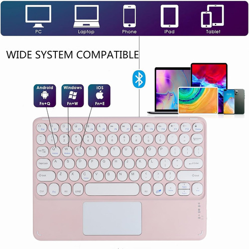 Teclado Bluetooth 10 Portátil Ultrafino Para Ios/android/wi