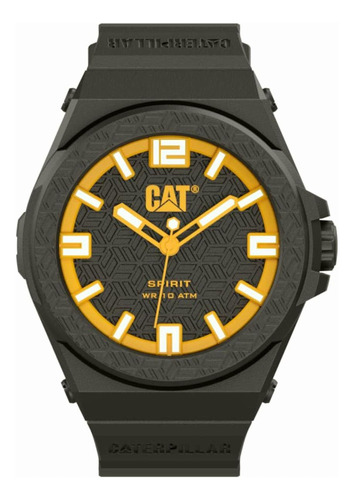 Reloj Cat Para Caballero Correa De Silicón Color Negro