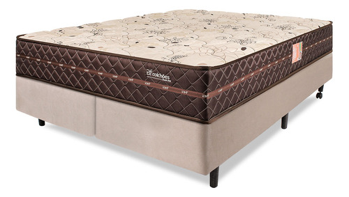 Cama Box Colchão Queen Ortopédico Firme Espuma D33 Antialérgico Certificado 158x198x54cm - Bf Colchões