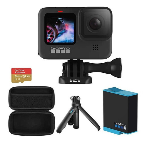 Imagen 3 de 6 de Gopro 9 Pack 2 Batería, Shorty, Microsd 64gb, Maletin