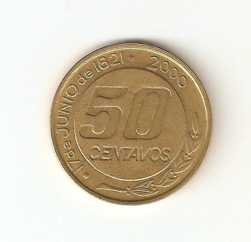 Monedas Argentinas: 50 Centavos 2000 Gral. Guemes C. Liso Ex