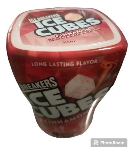 Ice Breakers  Ice Cubes Cinnamon Canela Bote Con 40 Chicles