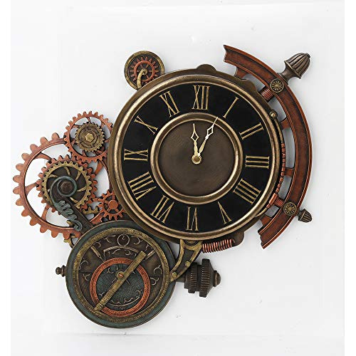 Reloj De Pared Mecánico Steampunk Astrolabio Star Trac...