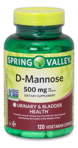 D-mannose 500 Mg 120 Cápsulas Spring Valley Vegetales