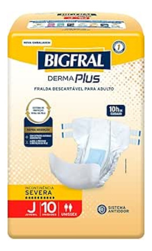 Kit 3 Pct Fralda Bigfral Derma Plus Juv10 P9 M8 G7 Xg7 Sever