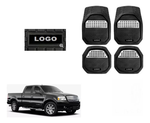 Tapetes 4pz Bandeja 3d Logo Lincoln Mark Lt 2006 - 2010 2011