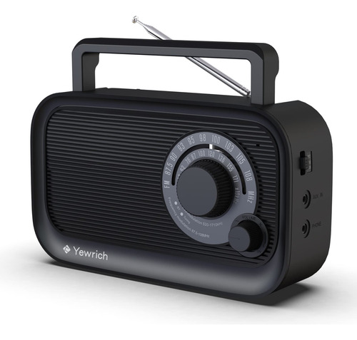 Radio Portátil Am Fm Bluetooth Con Gran Recepción Y Dsp