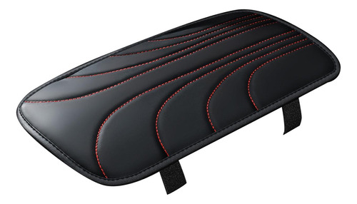 Cojín Para Reposabrazos De Coche, Protector Negro Rojo