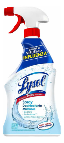 Lysol Spray Desinfectante Multiusos Elimina Bacterias 650ml
