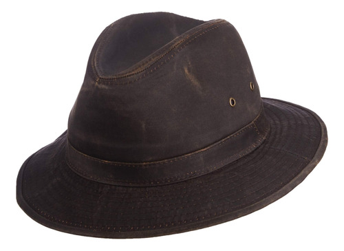 Scala Sombrero De Safari De Algodón Desgastado Para Hombre, 