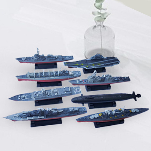 Buque De Guerra Modelo 8x, Barco Modelo 4d