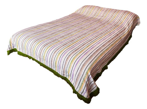 5pz Colcha Modelo Oaxaca Matrimonial 215x180cm Color Variado