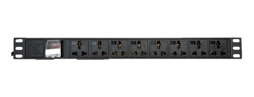 Pdu Regleta Multitoma Horizontal 8 Tomas Universales Rack