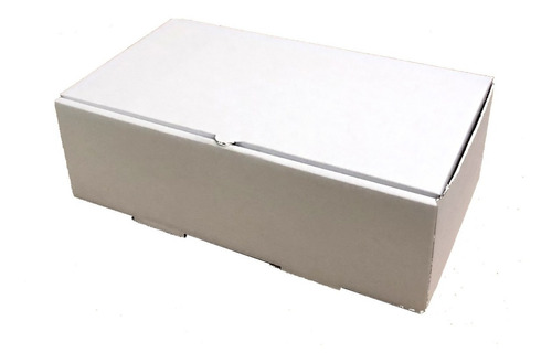 Caja Chatitas Bufandas Alpargatas Blanca 14x25x8 X 100