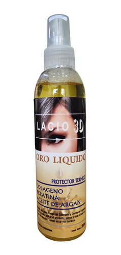 Protector Termico Colageno Keratina Argan  Lacios 3d X 200ml