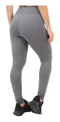 Calça Saia Legging Fitness Academia Cinza Mescla