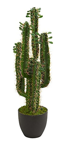 Casi Natural 2.5? Planta Artificial Cactus, Verde
