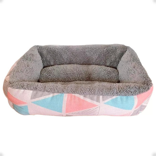 Cucha Cama Colchon Perro Gato Mas Almohada Rectangular Tcs