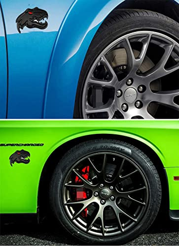 Un Par De Emblemas De Dinosaurio De Metal Para Dodge Ram Trx